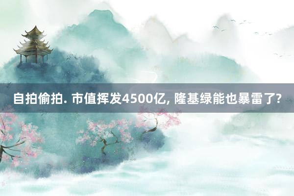 自拍偷拍. 市值挥发4500亿， 隆基绿能也暴雷了?