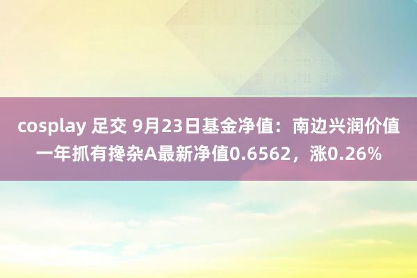 cosplay 足交 9月23日基金净值：南边兴润价值一年抓有搀杂A最新净值0.6562，涨0.26%