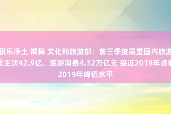 极乐净土 裸舞 文化和旅游部：前三季度展望国内旅游东说念主次42.9亿、旅游消费4.32万亿元 接近2019年峰值水平