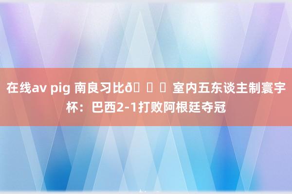 在线av pig 南良习比🏆室内五东谈主制寰宇杯：巴西2-1打败阿根廷夺冠