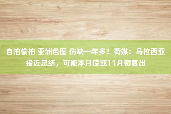 自拍偷拍 亚洲色图 伤缺一年多！荷媒：马拉西亚接近总结，可能本月底或11月初复出