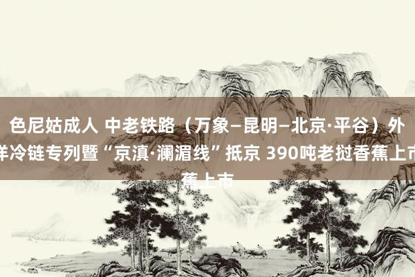 色尼姑成人 中老铁路（万象—昆明—北京·平谷）外洋冷链专列暨“京滇·澜湄线”抵京 390吨老挝香蕉上市