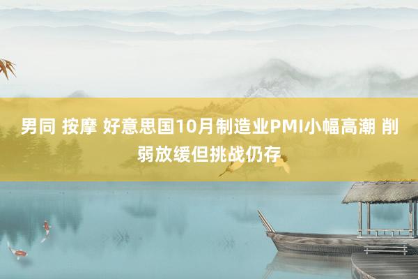 男同 按摩 好意思国10月制造业PMI小幅高潮 削弱放缓但挑战仍存