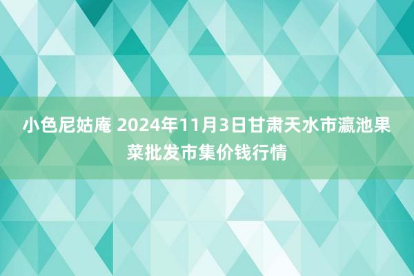 小色尼姑庵 2024年11月3日甘肃天水市瀛池果菜批发市集价钱行情