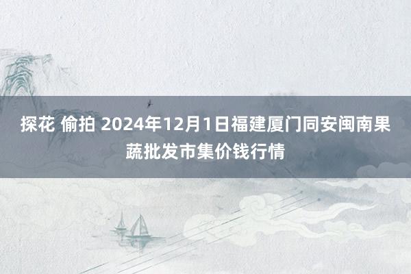 探花 偷拍 2024年12月1日福建厦门同安闽南果蔬批发市集价钱行情