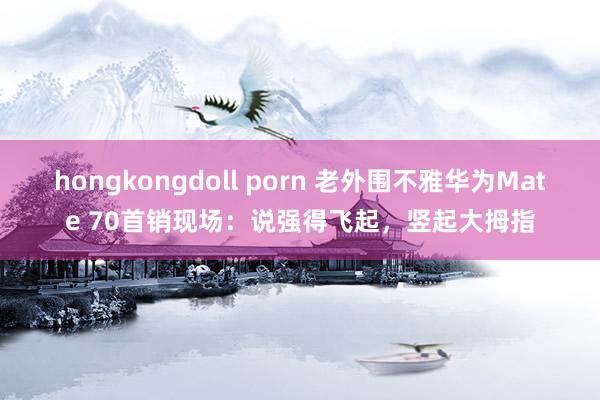 hongkongdoll porn 老外围不雅华为Mate 70首销现场：说强得飞起，竖起大拇指