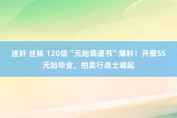 迷奸 丝袜 120级“元始调遣书”爆料！开服SS元始毕业，拍卖行战士崛起