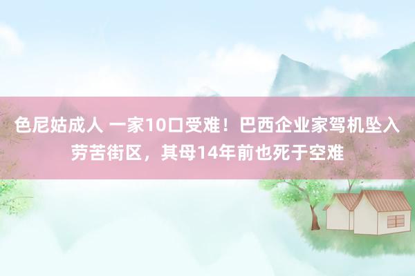 色尼姑成人 一家10口受难！巴西企业家驾机坠入劳苦街区，其母14年前也死于空难