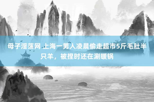 母子淫荡网 上海一男人凌晨偷走超市5斤毛肚半只羊，被捏时还在涮暖锅