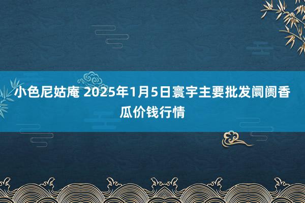 小色尼姑庵 2025年1月5日寰宇主要批发阛阓香瓜价钱行情