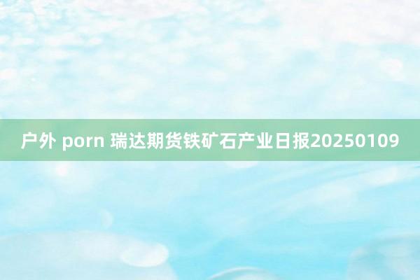 户外 porn 瑞达期货铁矿石产业日报20250109